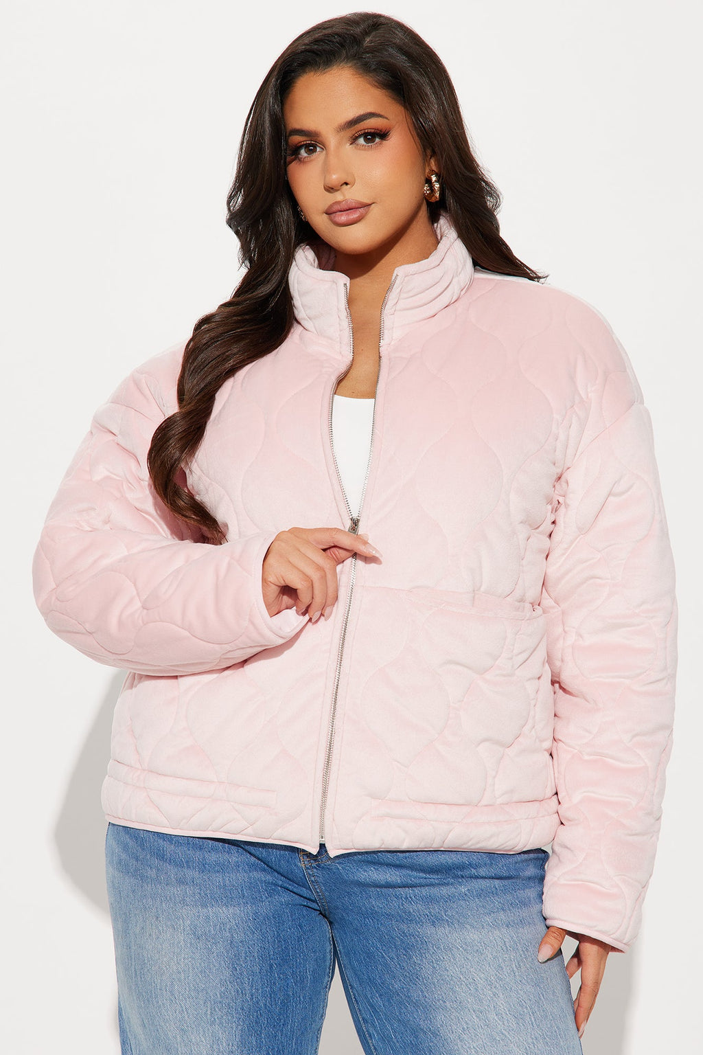 Ski Lift Lightweight Quilted Puffer Jacket - Pink