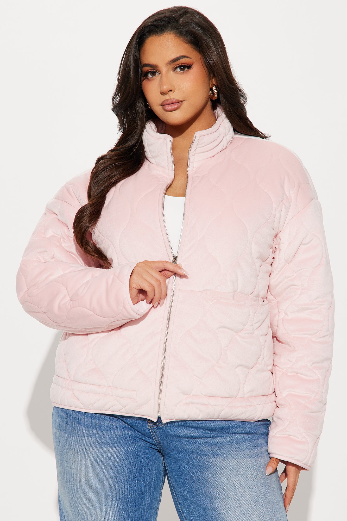 Ski Lift Lightweight Quilted Puffer Jacket - Pink