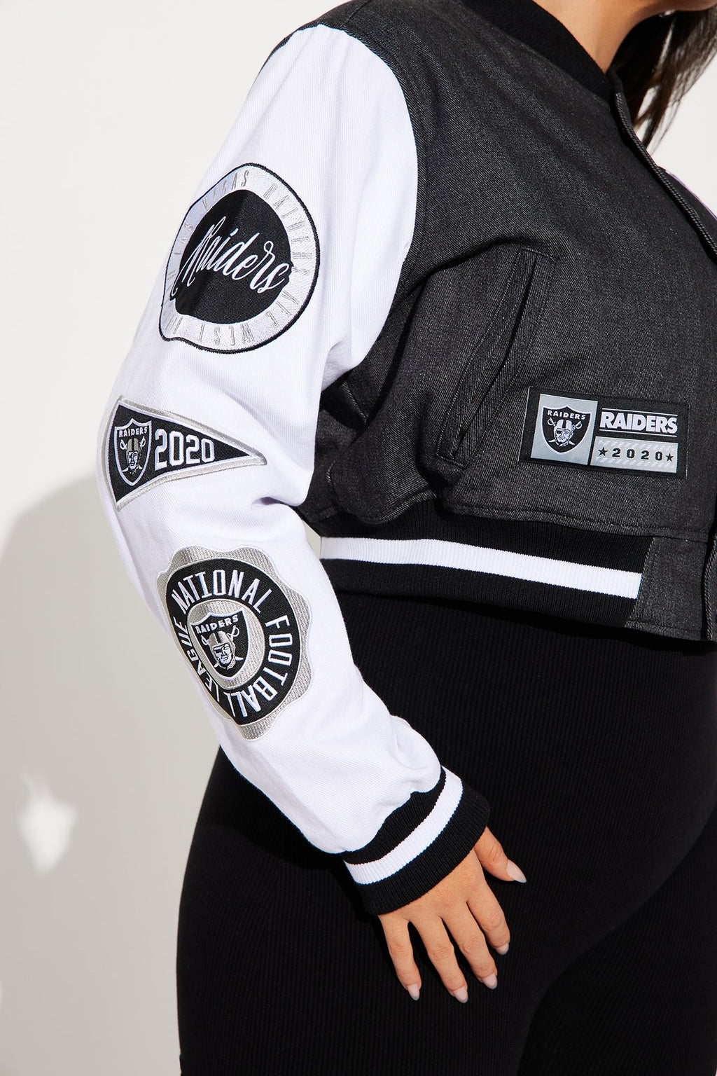 Raiders Home Game Jacket - Black Wash