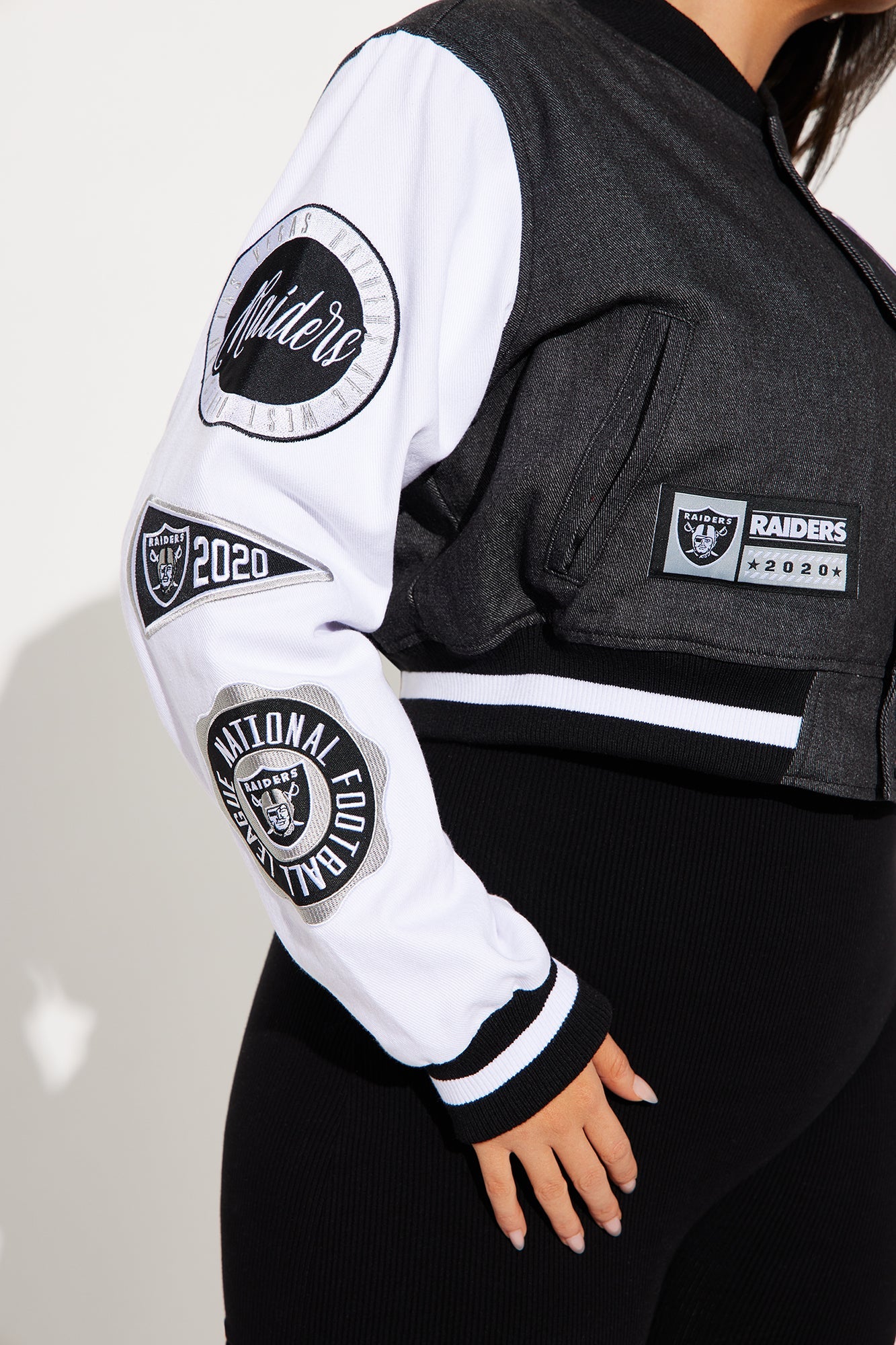 Raiders Home Game Jacket - Black Wash