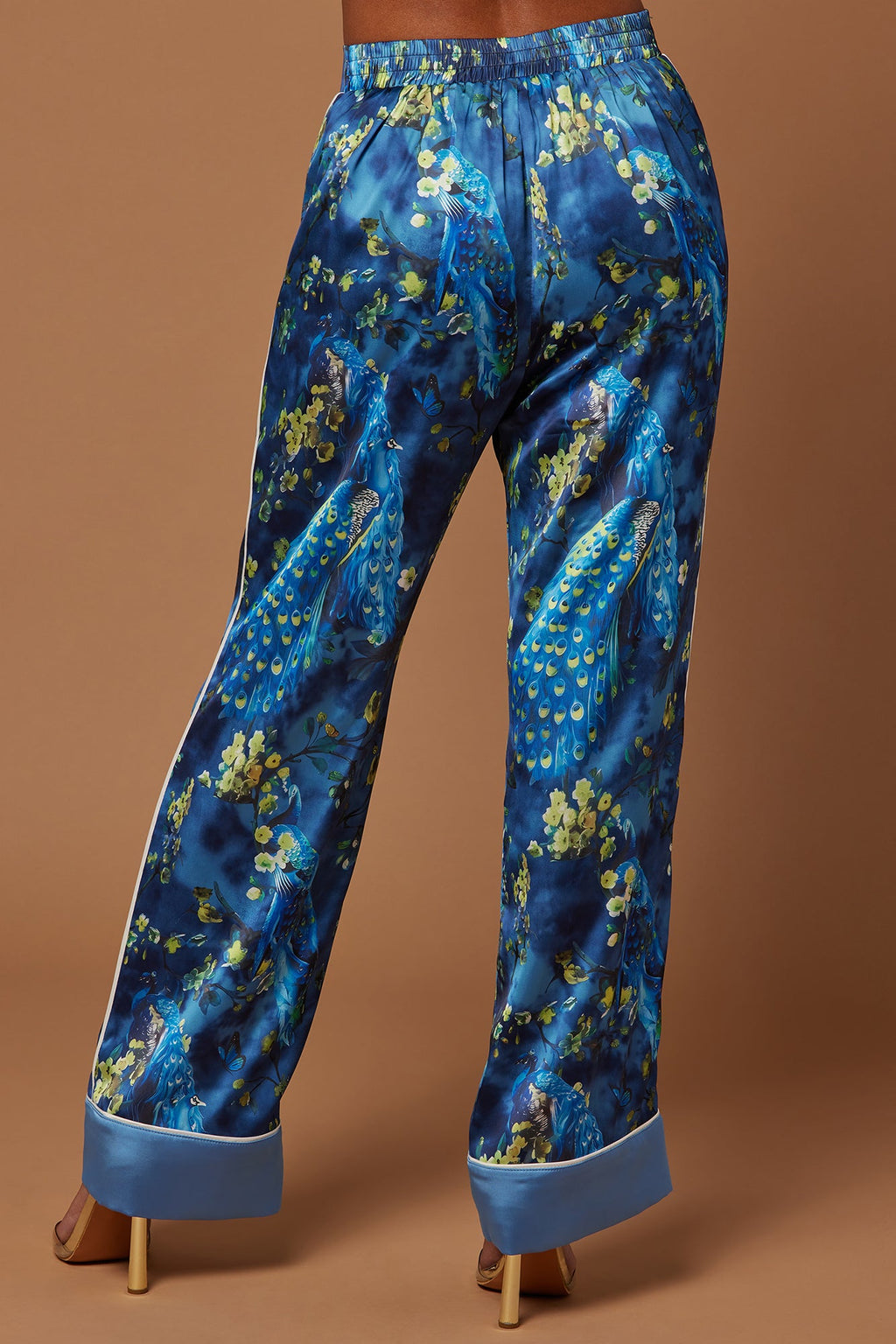 Mallory Satin Pant Set - Blue