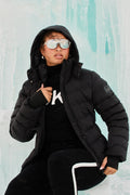 Grab My Skis Puffer Jacket - Black