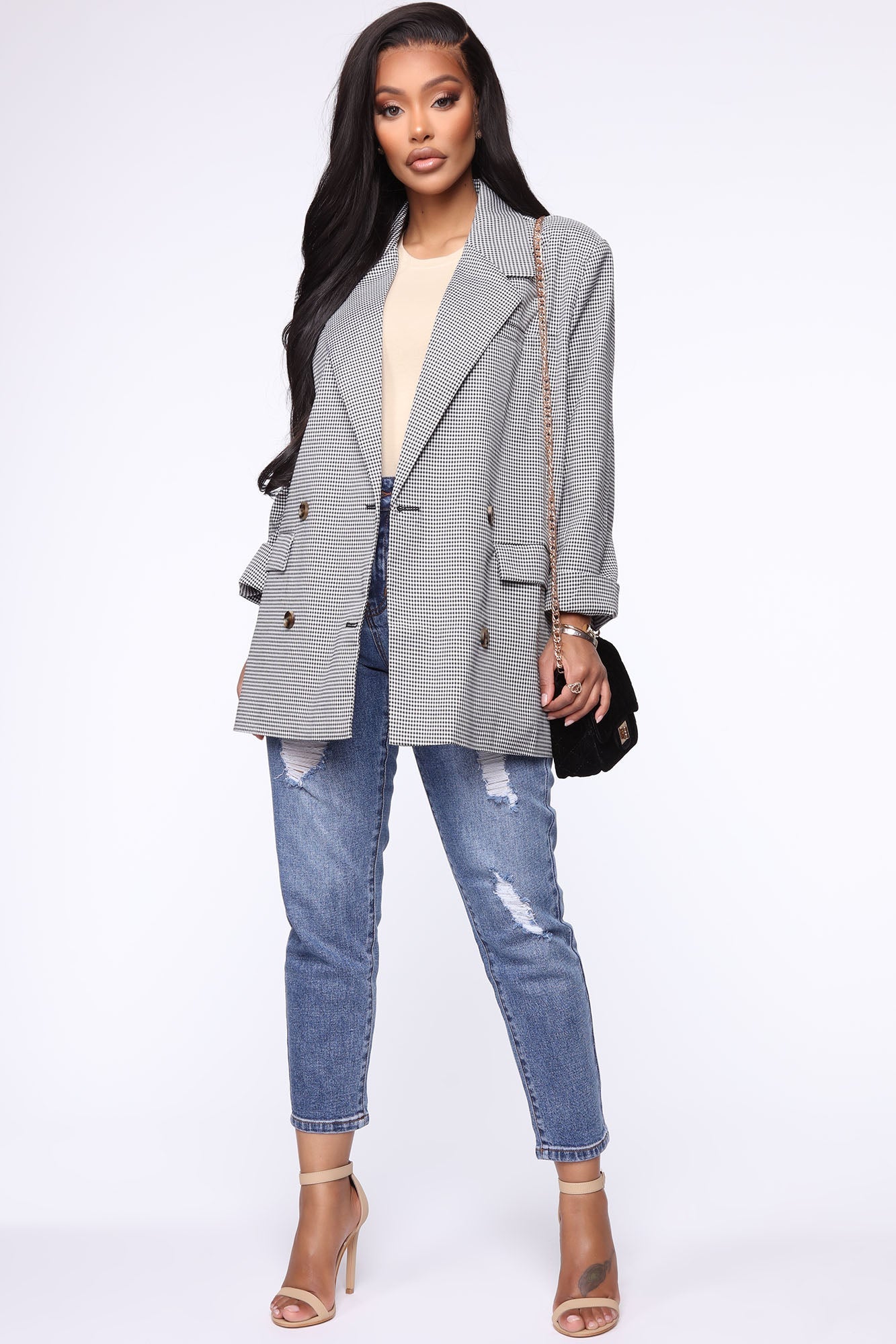 Lily Crew Neck Top - Taupe