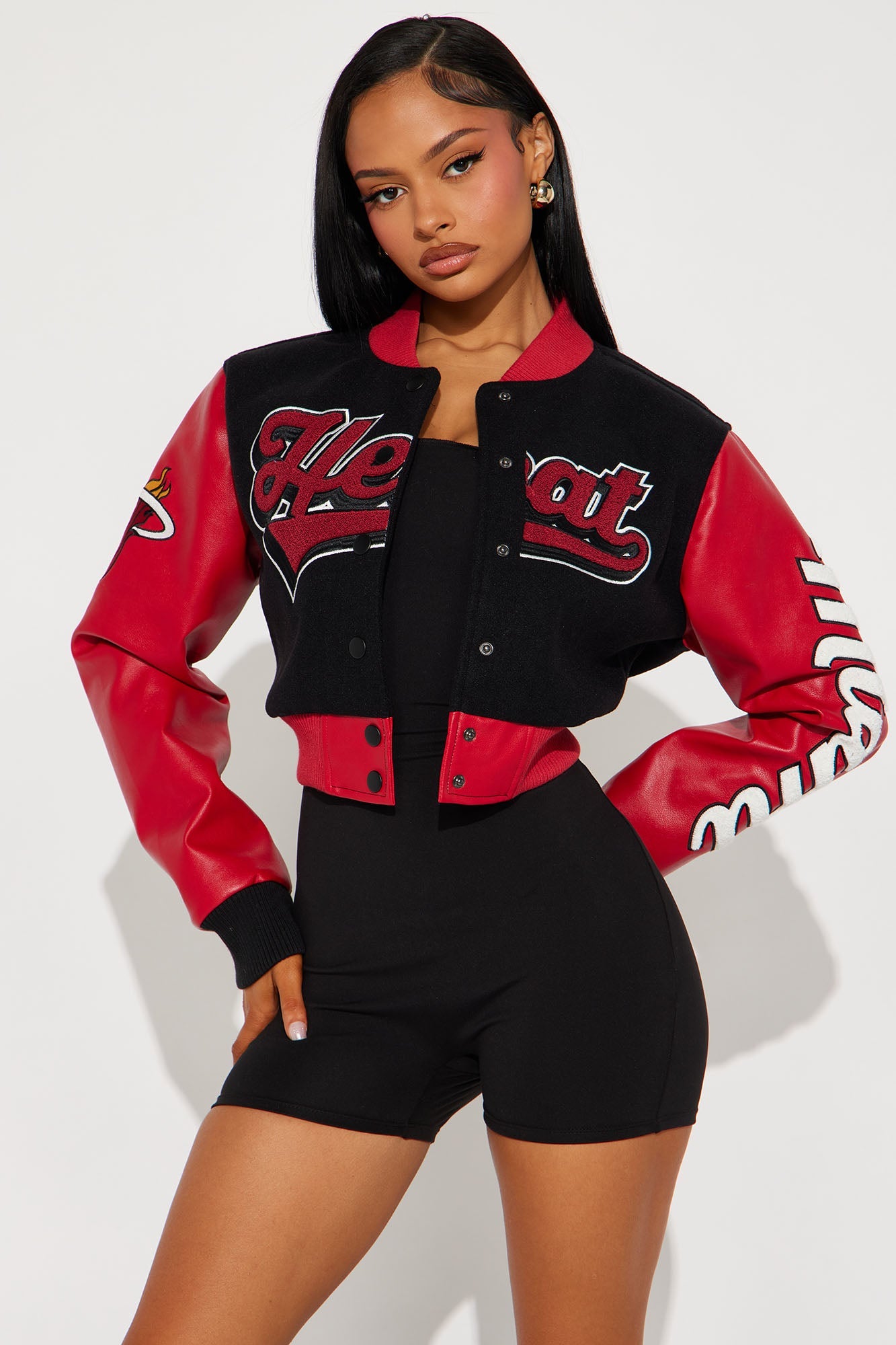 Miami Heat Bomber Jacket - Black