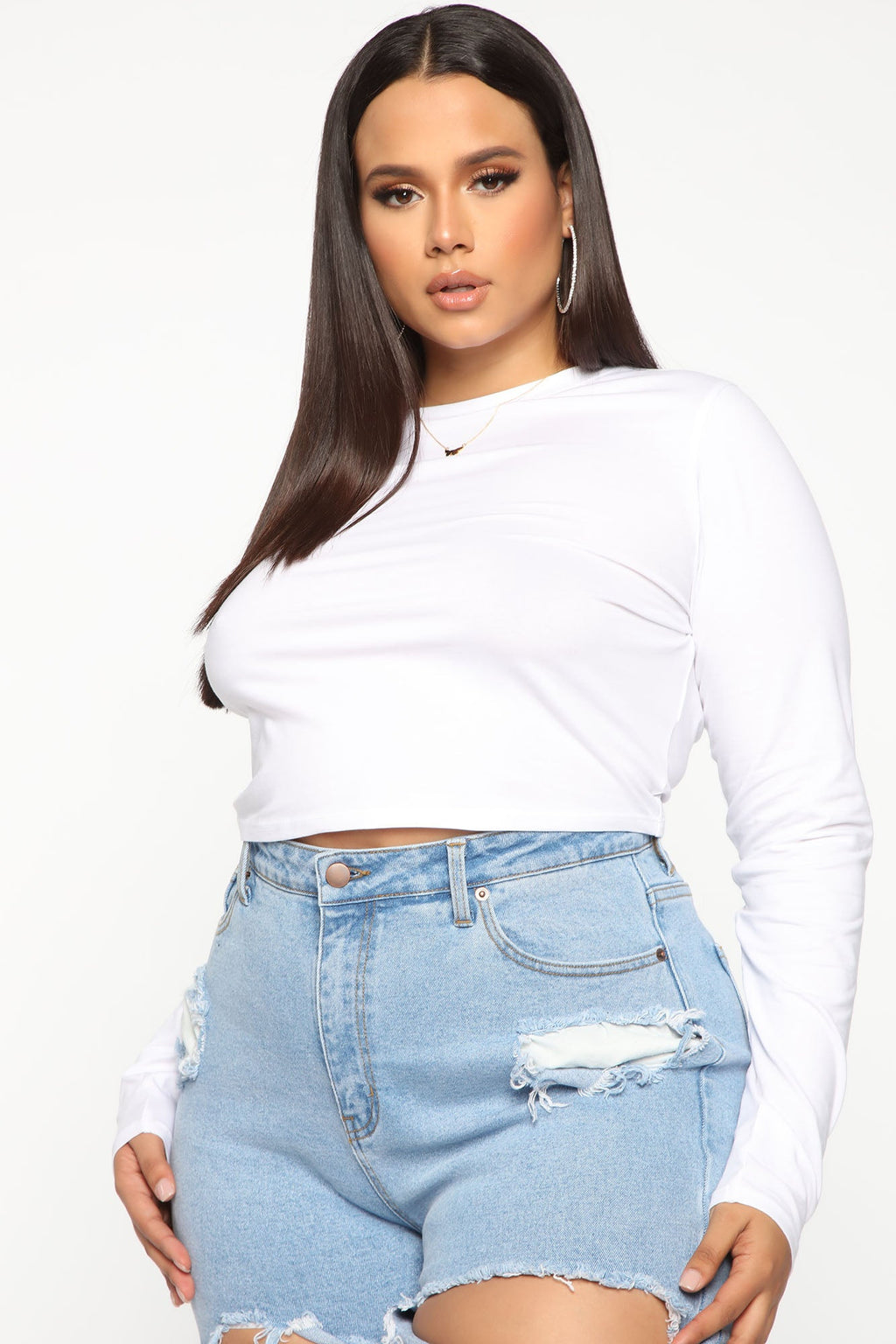Robin Long Sleeve Top - White