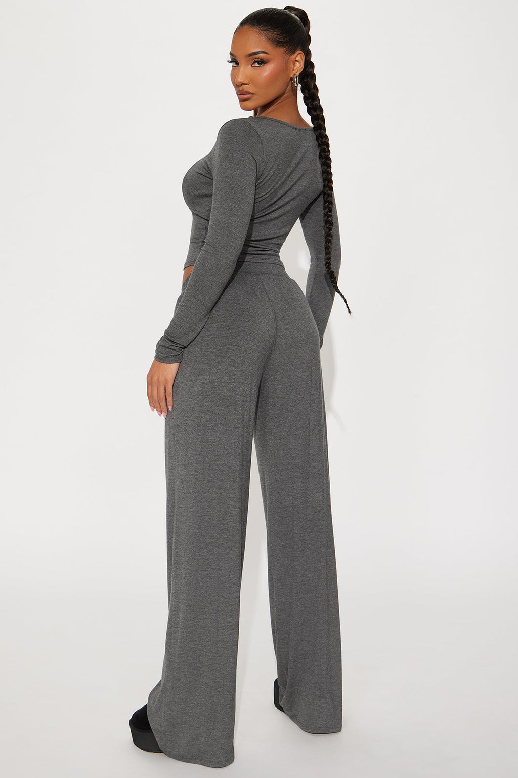 Celine Pant Set - Charcoal
