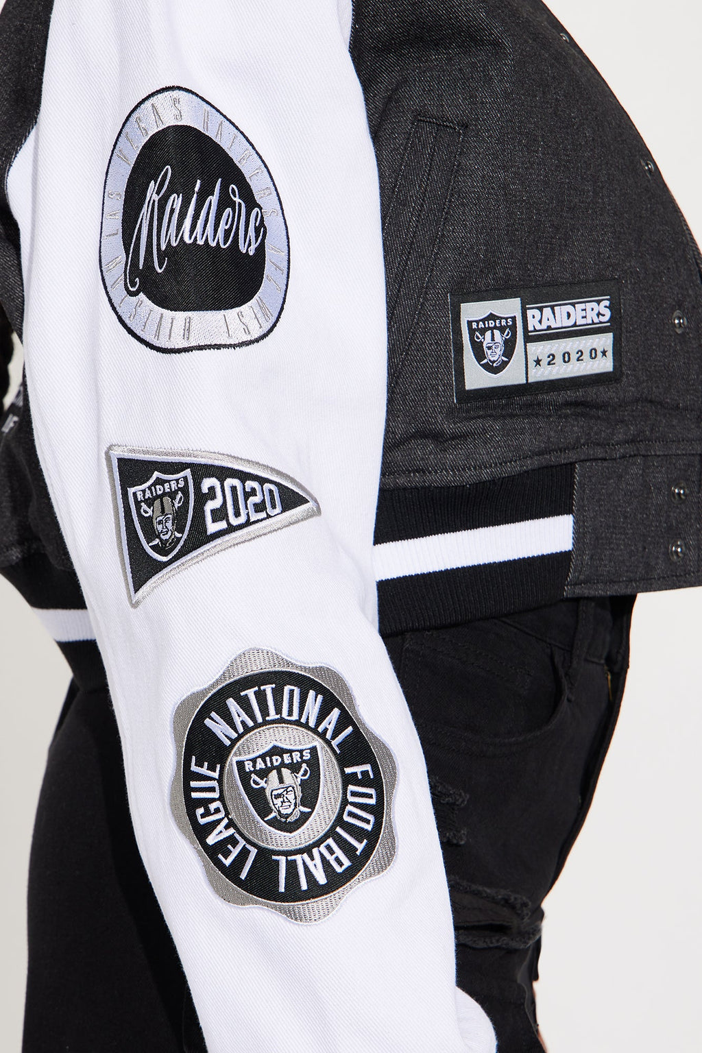 Raiders Home Game Jacket - Black Wash