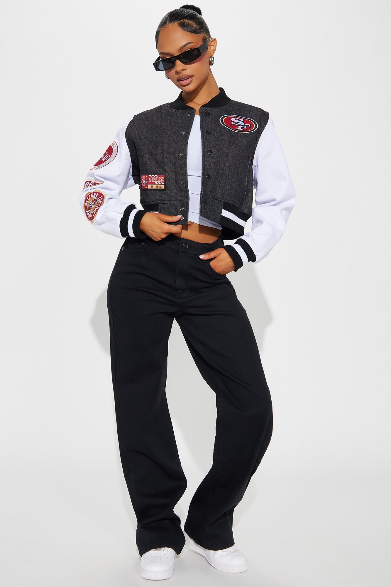 Niners Home Game Jacket - Black Wash