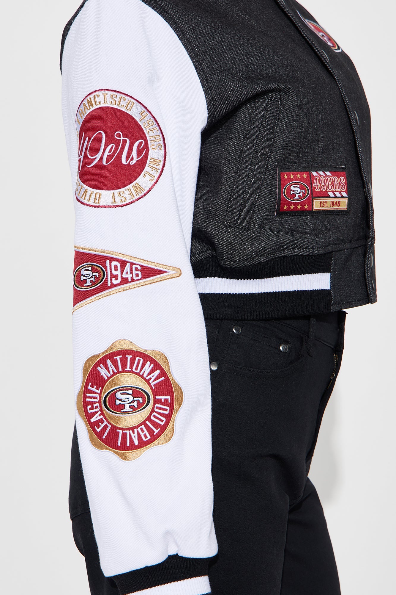 Niners Home Game Jacket - Black Wash