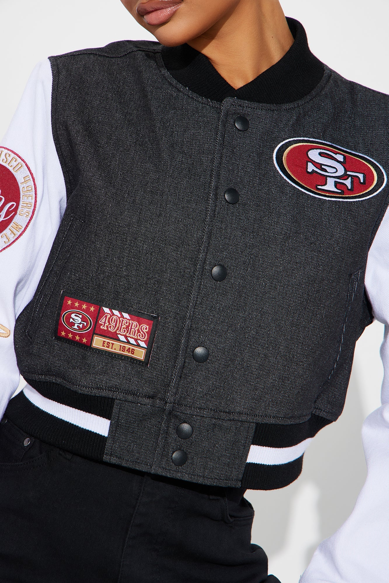 Niners Home Game Jacket - Black Wash