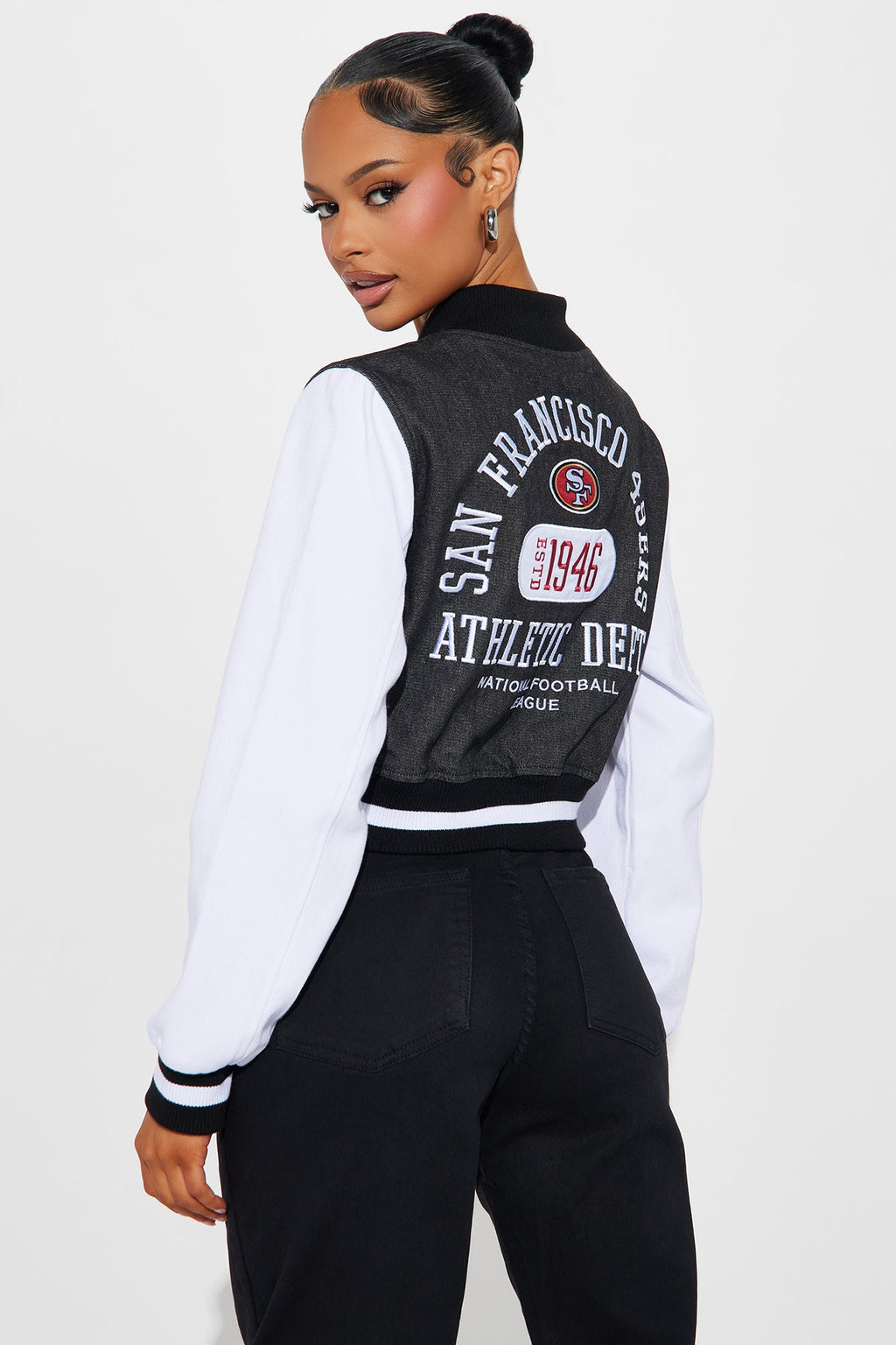 Niners Home Game Jacket - Black Wash
