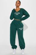 Wellness Fleece Sweatsuit Set - Hunter