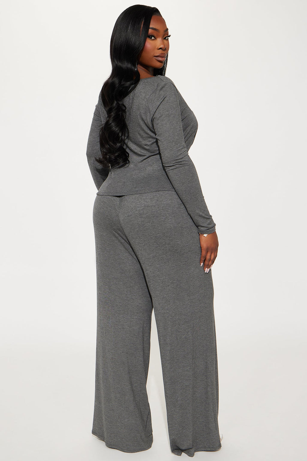 Celine Pant Set - Charcoal
