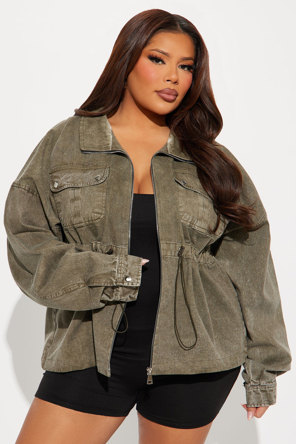 Rocky Washed Utility Jacket - Olive