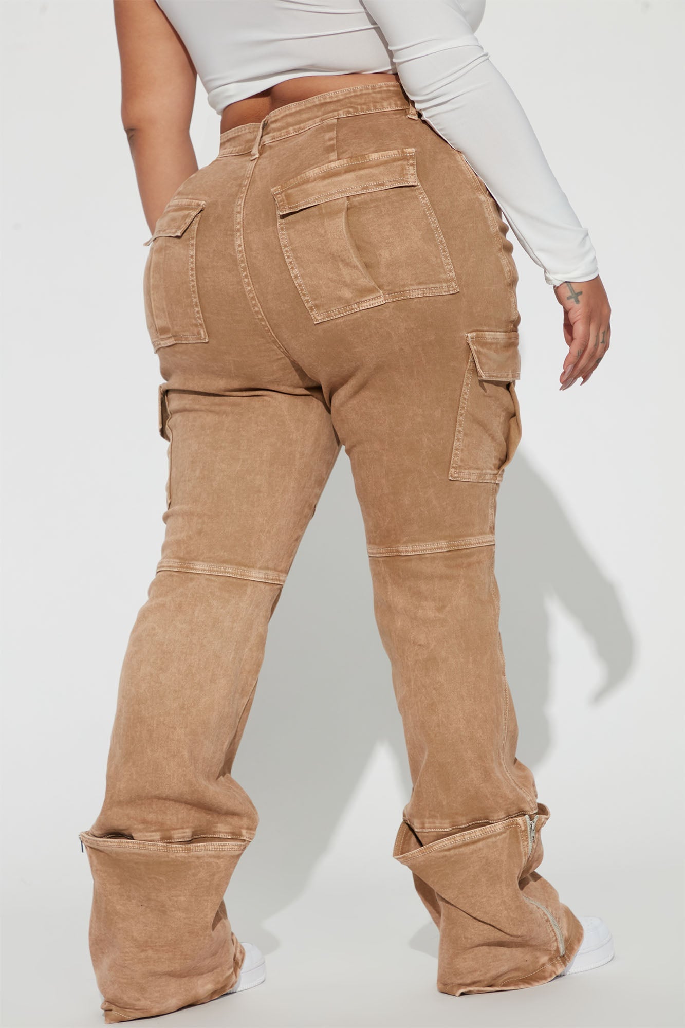 Camden Cargo Utility Jeans - Tan