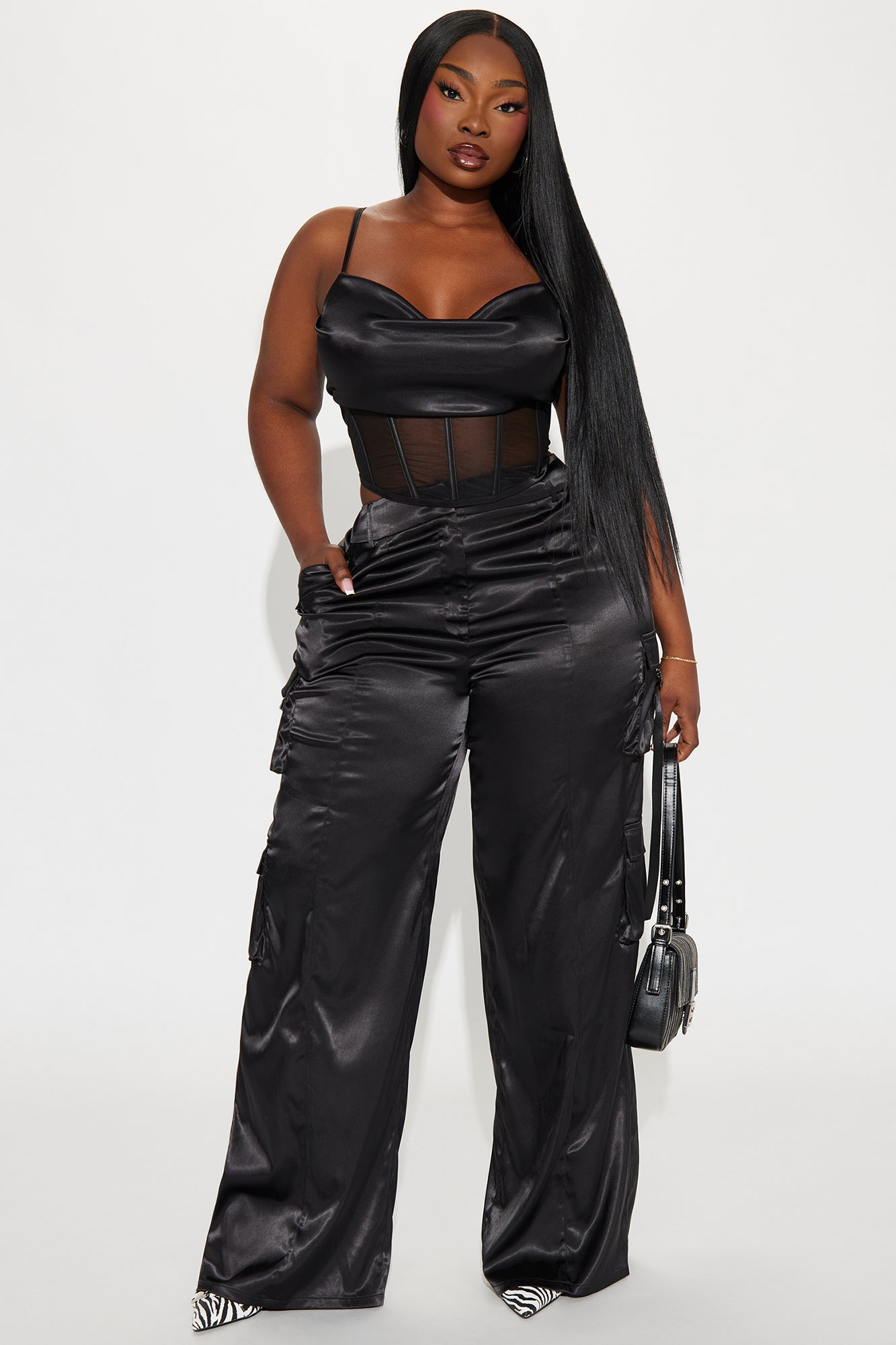 No Jealousy Pant Set - Black