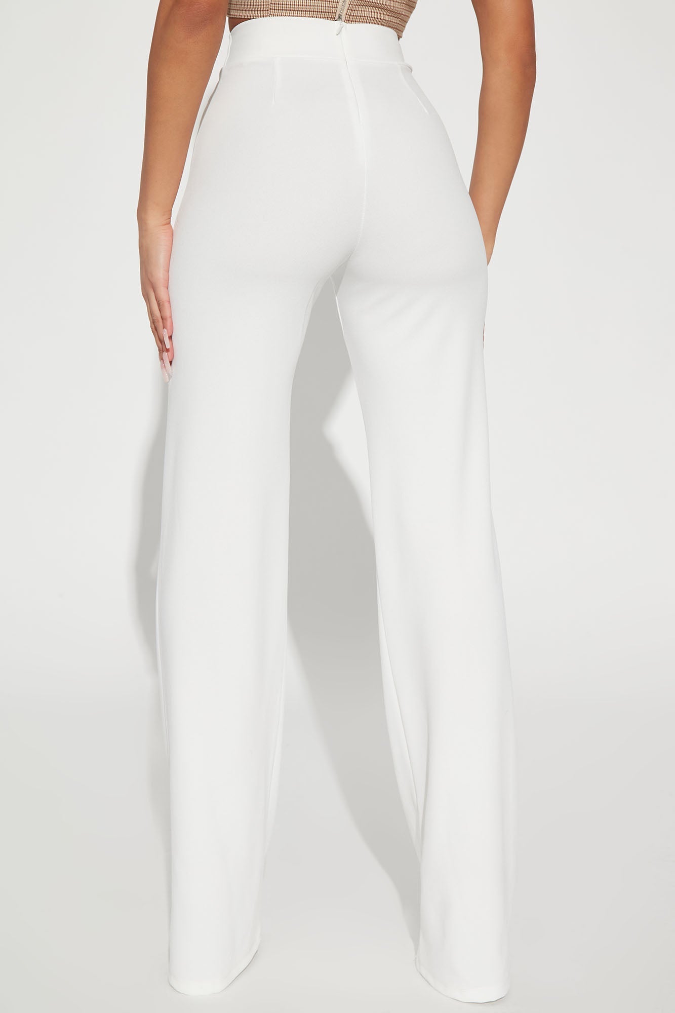 Tall Victoria High Waisted Dress Pants - White