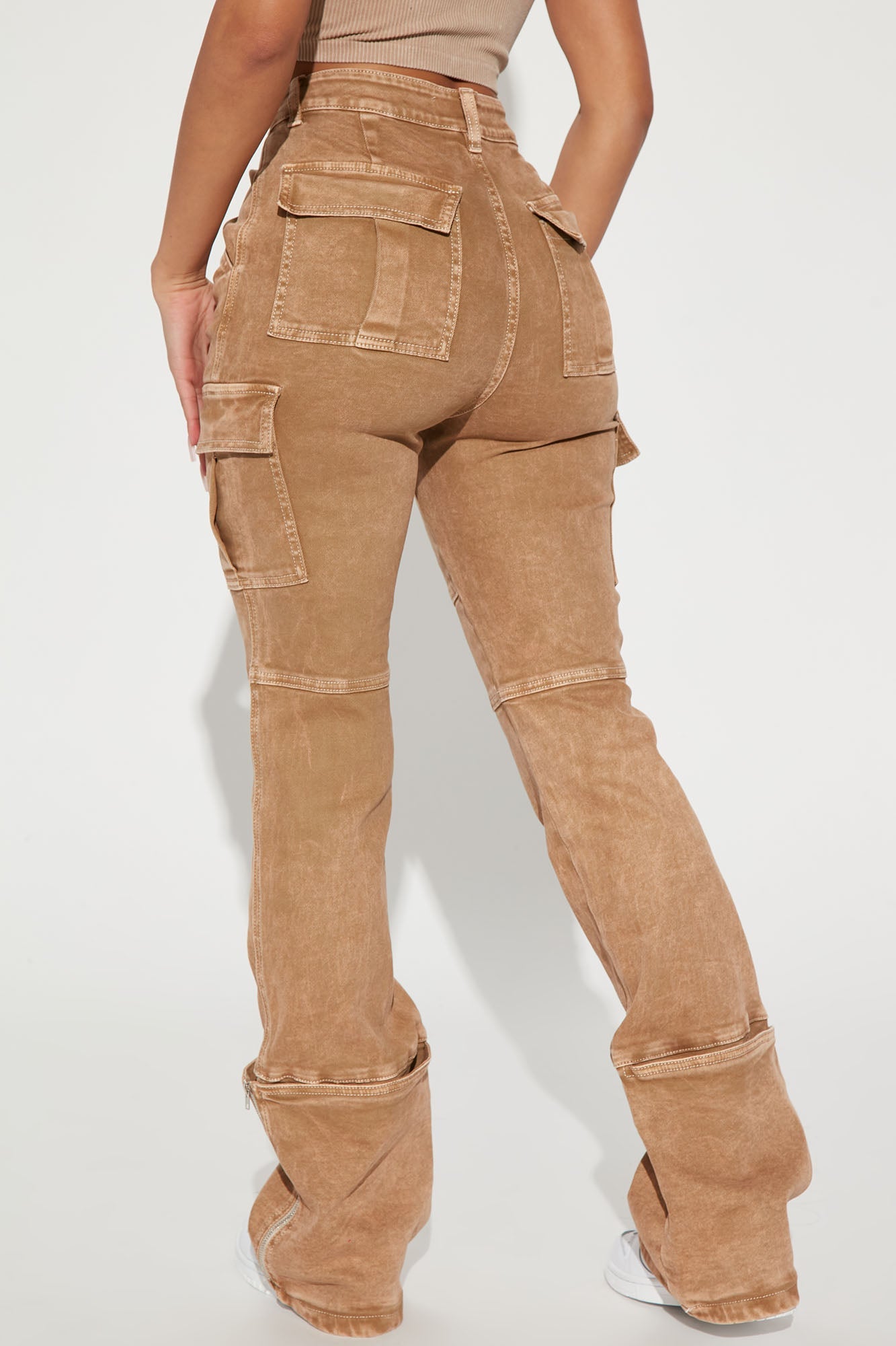 Camden Cargo Utility Jeans - Tan
