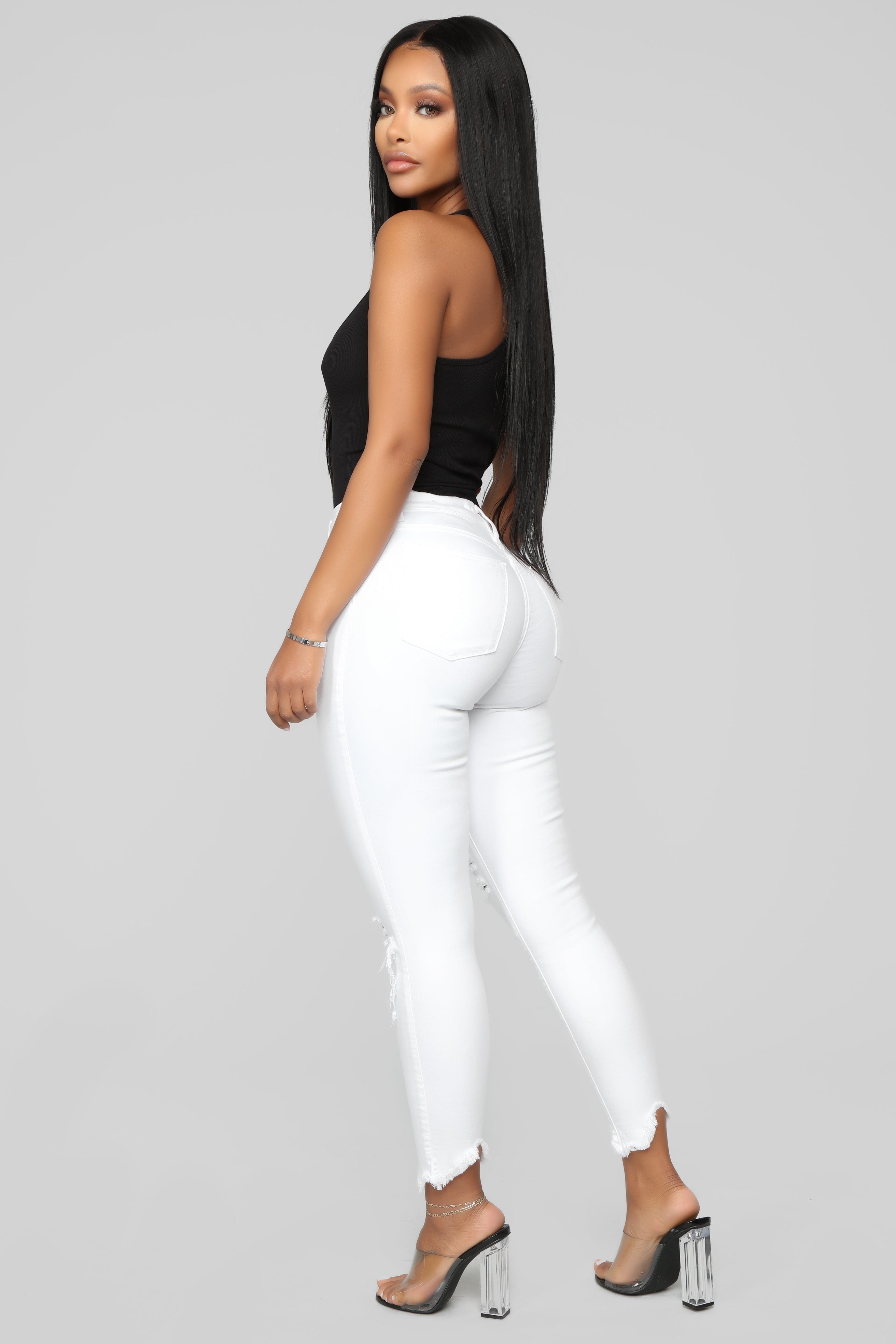 Zoey Racer Back Tank - Black