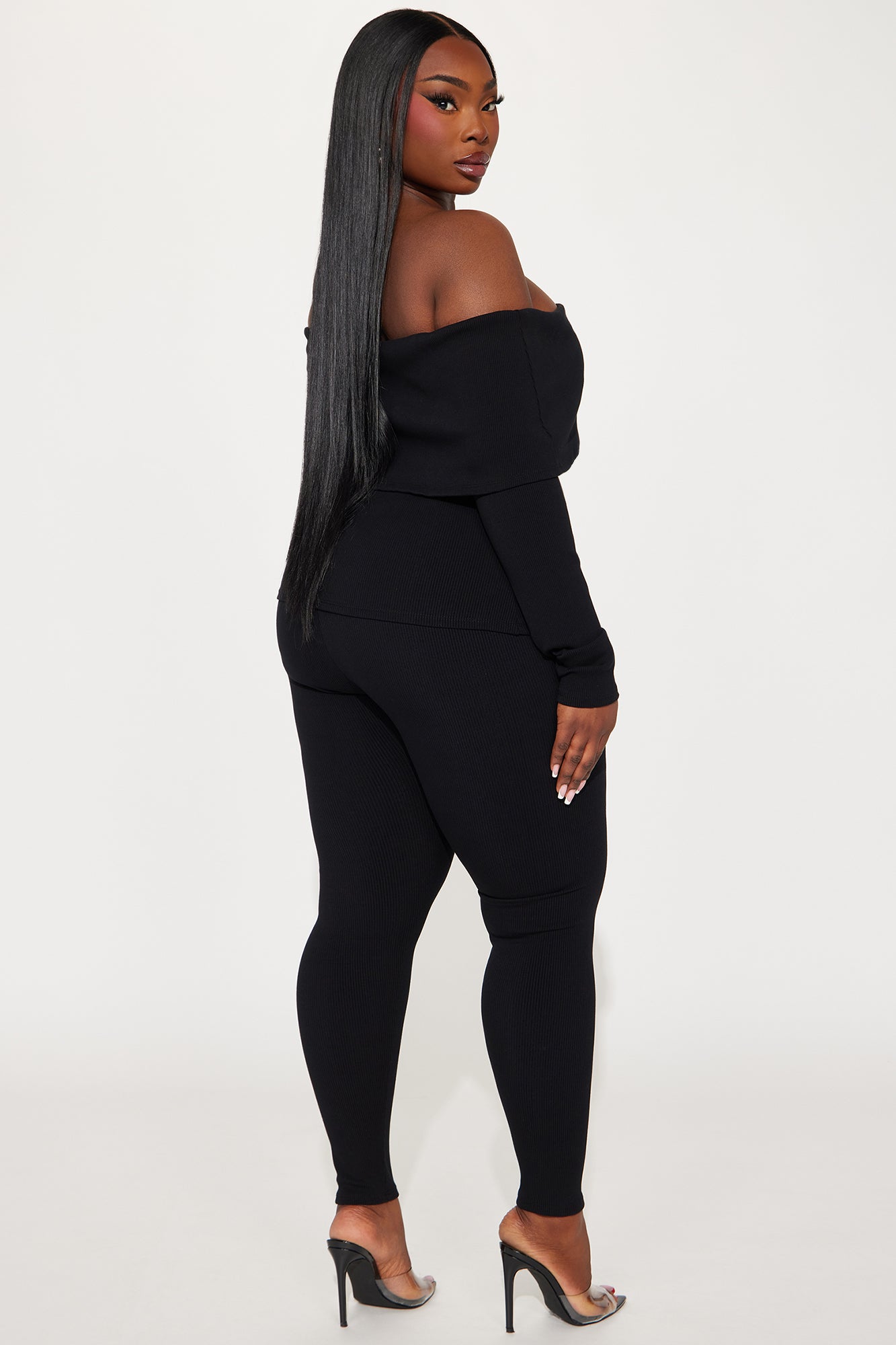 Shaila Snatched Pant Set - Black