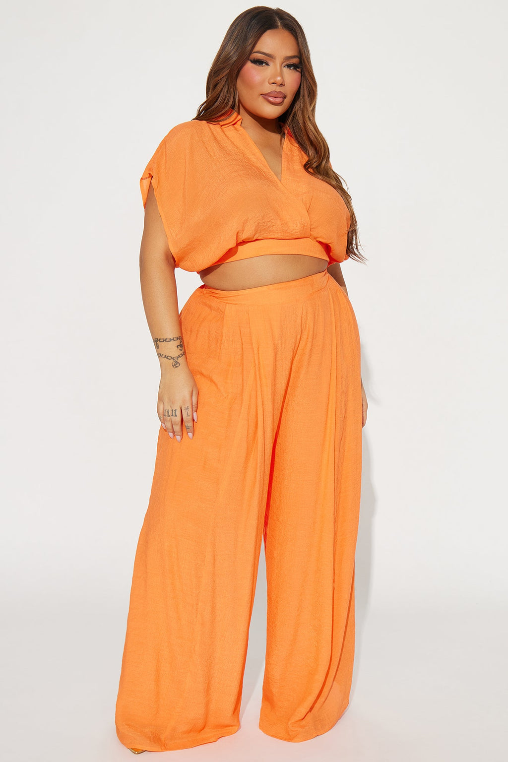 Mea Gauze Pant Set - Orange