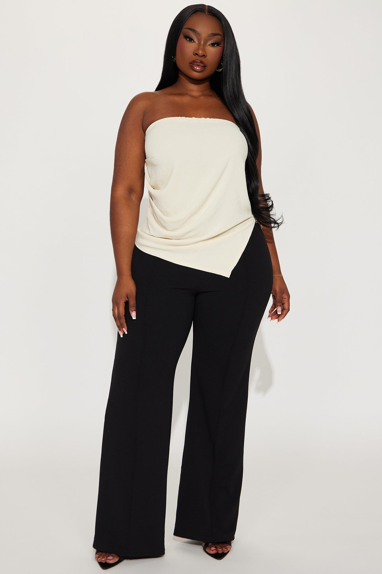 Valerie Asymmetrical Top - Cream