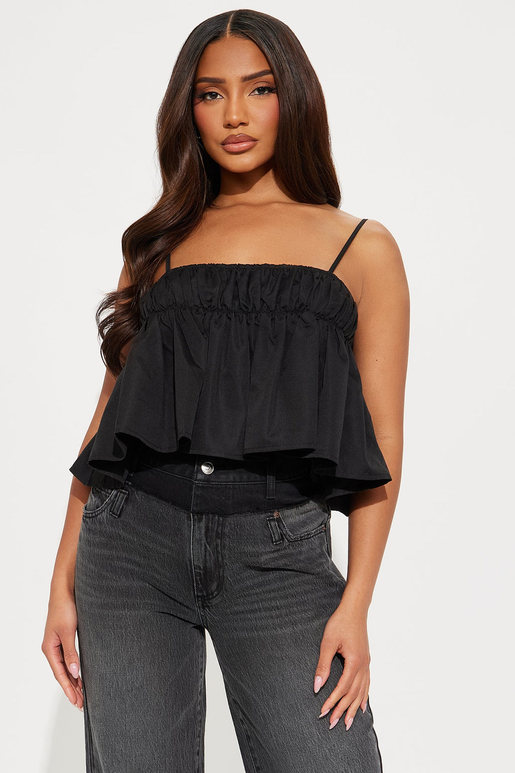 No More Promises Babydoll Top - Black