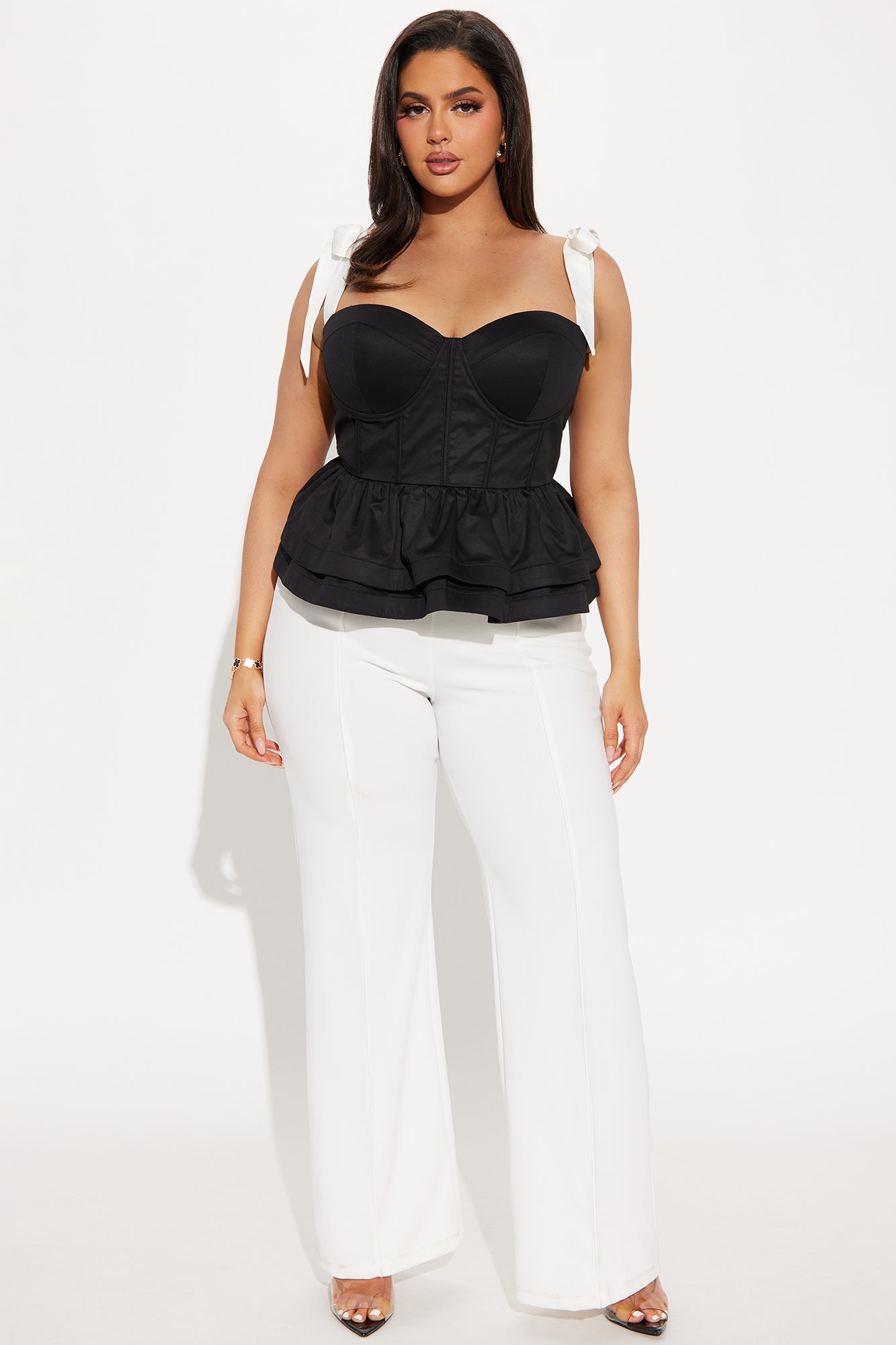 Dearest Darling Corset Top - Black