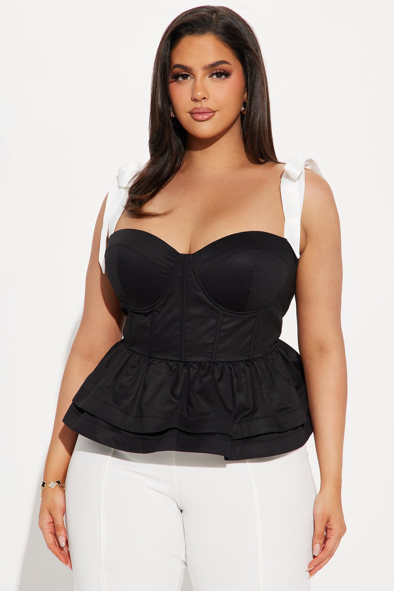 Dearest Darling Corset Top - Black