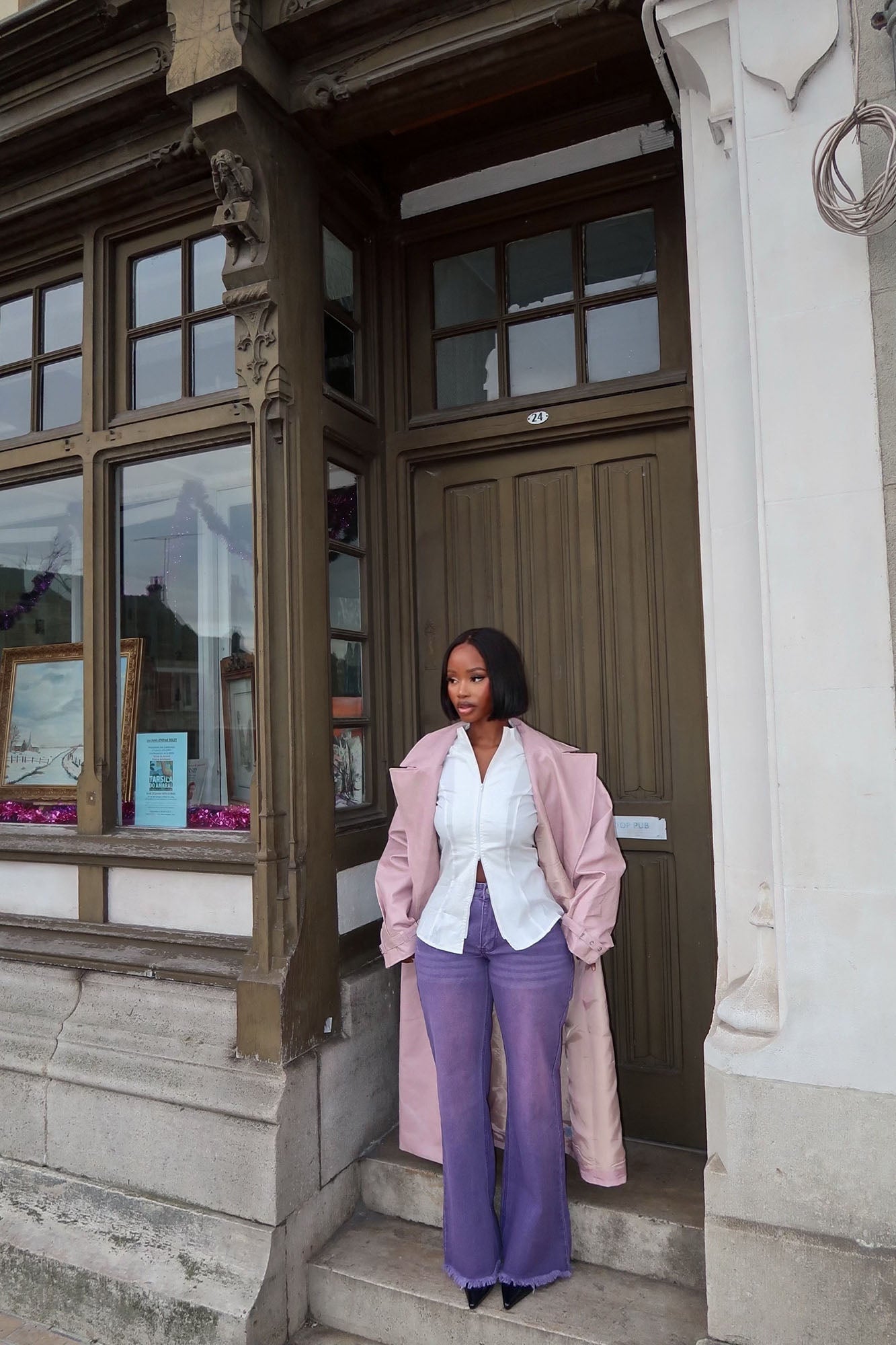 Ashtin Baggy Jeans - Purple