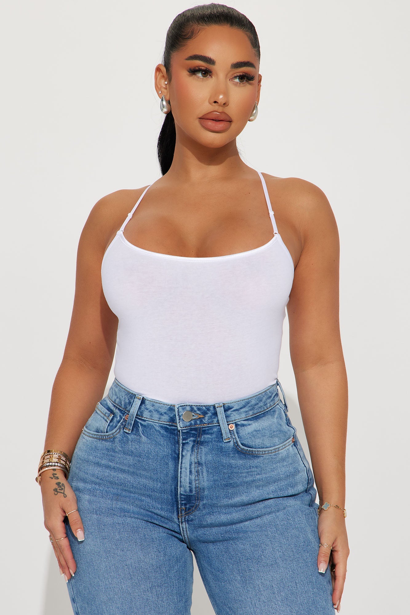 Sara Cami Top - White