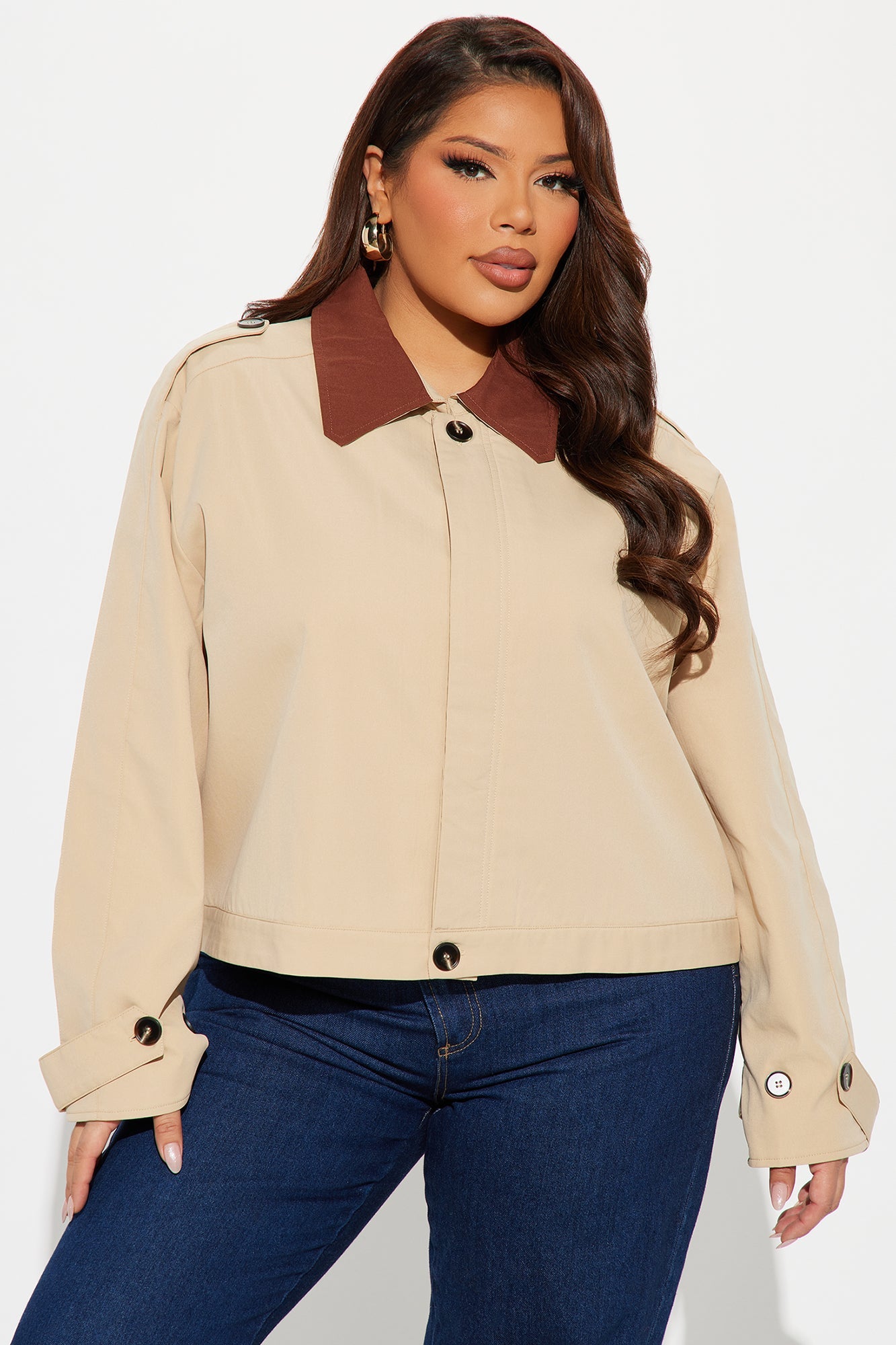Asking Questions Barn Jacket - Khaki/combo