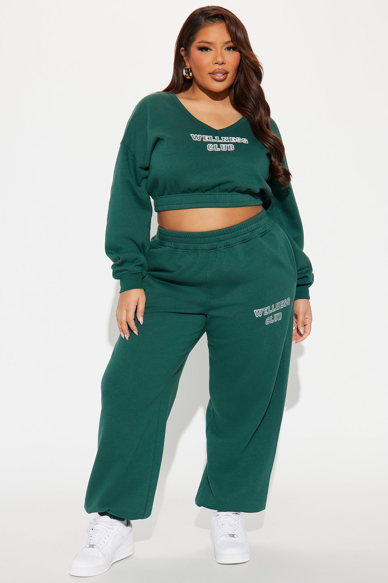 Wellness Fleece Sweatsuit Set - Hunter