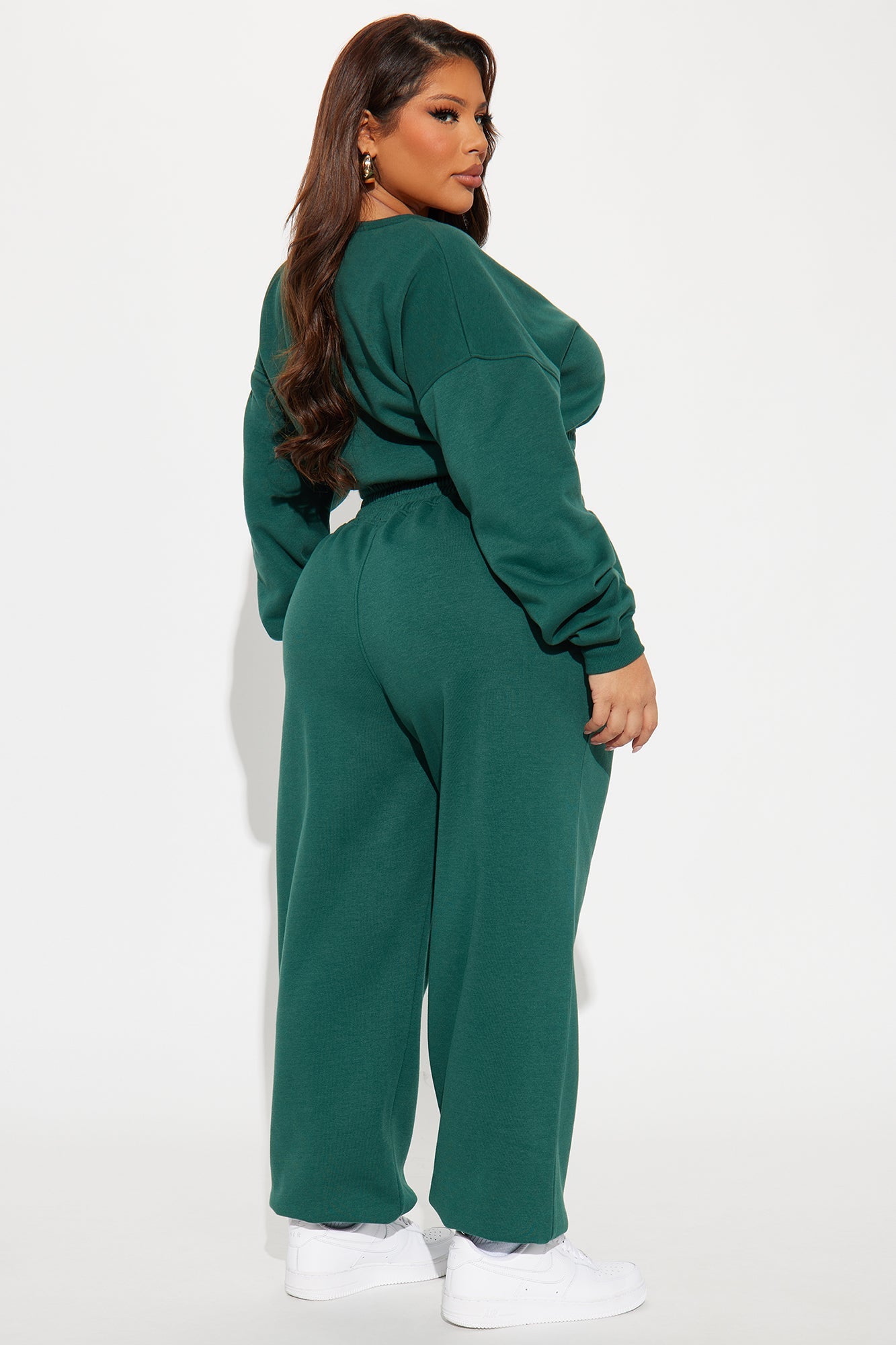 Wellness Fleece Sweatsuit Set - Hunter