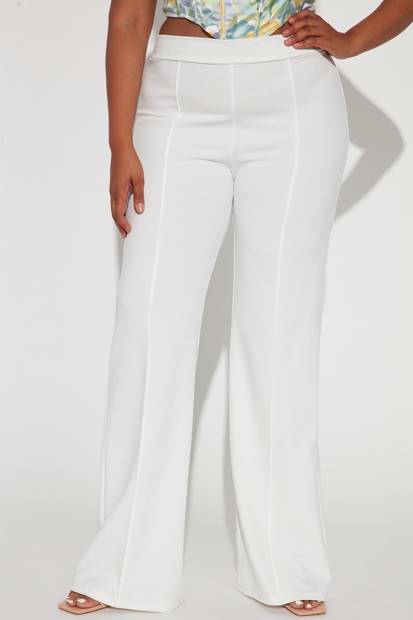 Tall Victoria High Waisted Dress Pants - White