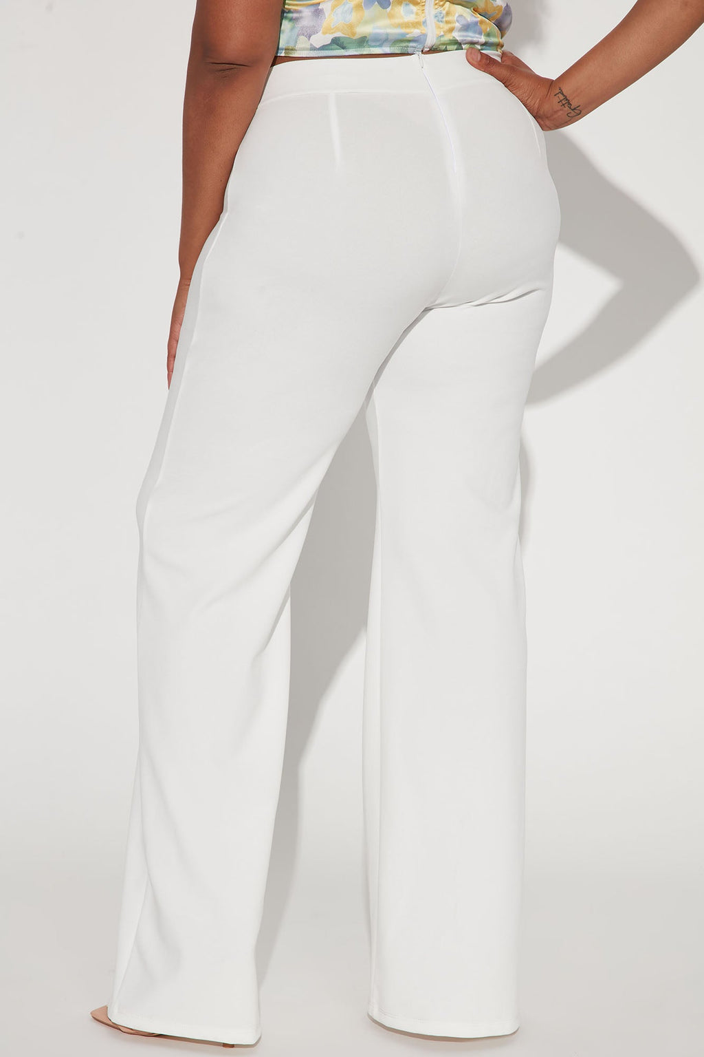Tall Victoria High Waisted Dress Pants - White