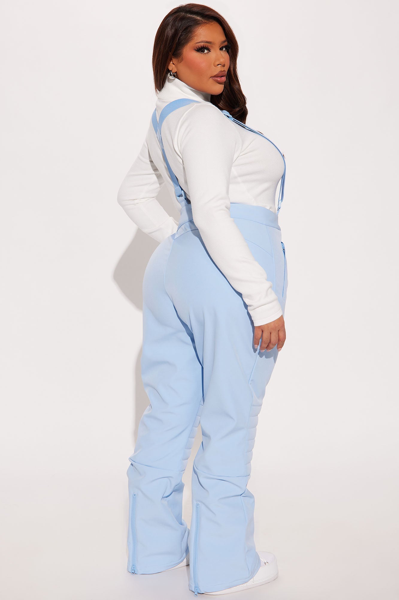 Hit The Summit Ski Overall Pants - Light Blue