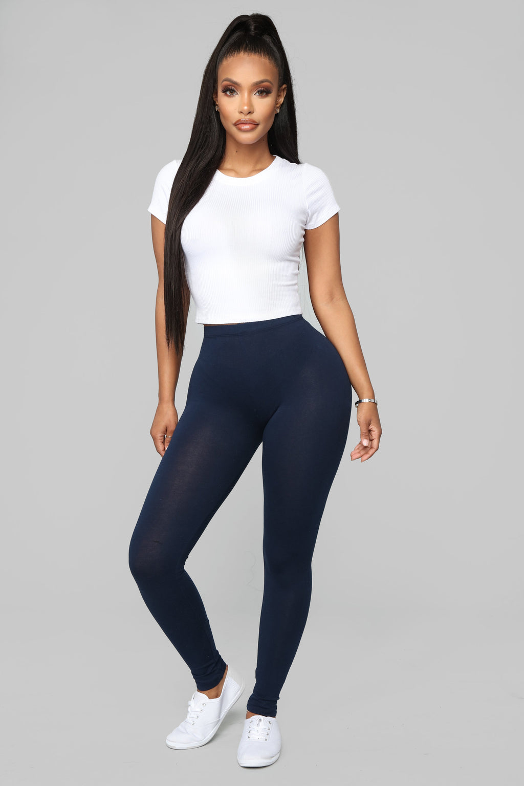 Kim Basic Legging - Navy