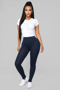 Kim Basic Legging - Navy