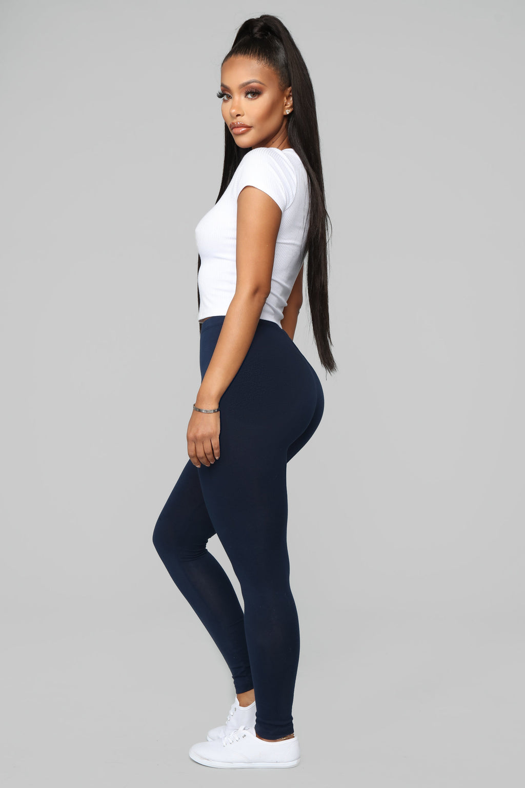Kim Basic Legging - Navy