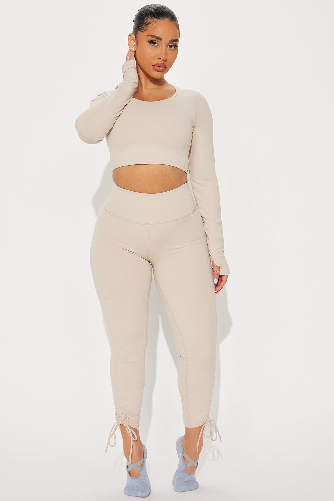 Extend Super Soft Active Capri Legging - Light Taupe