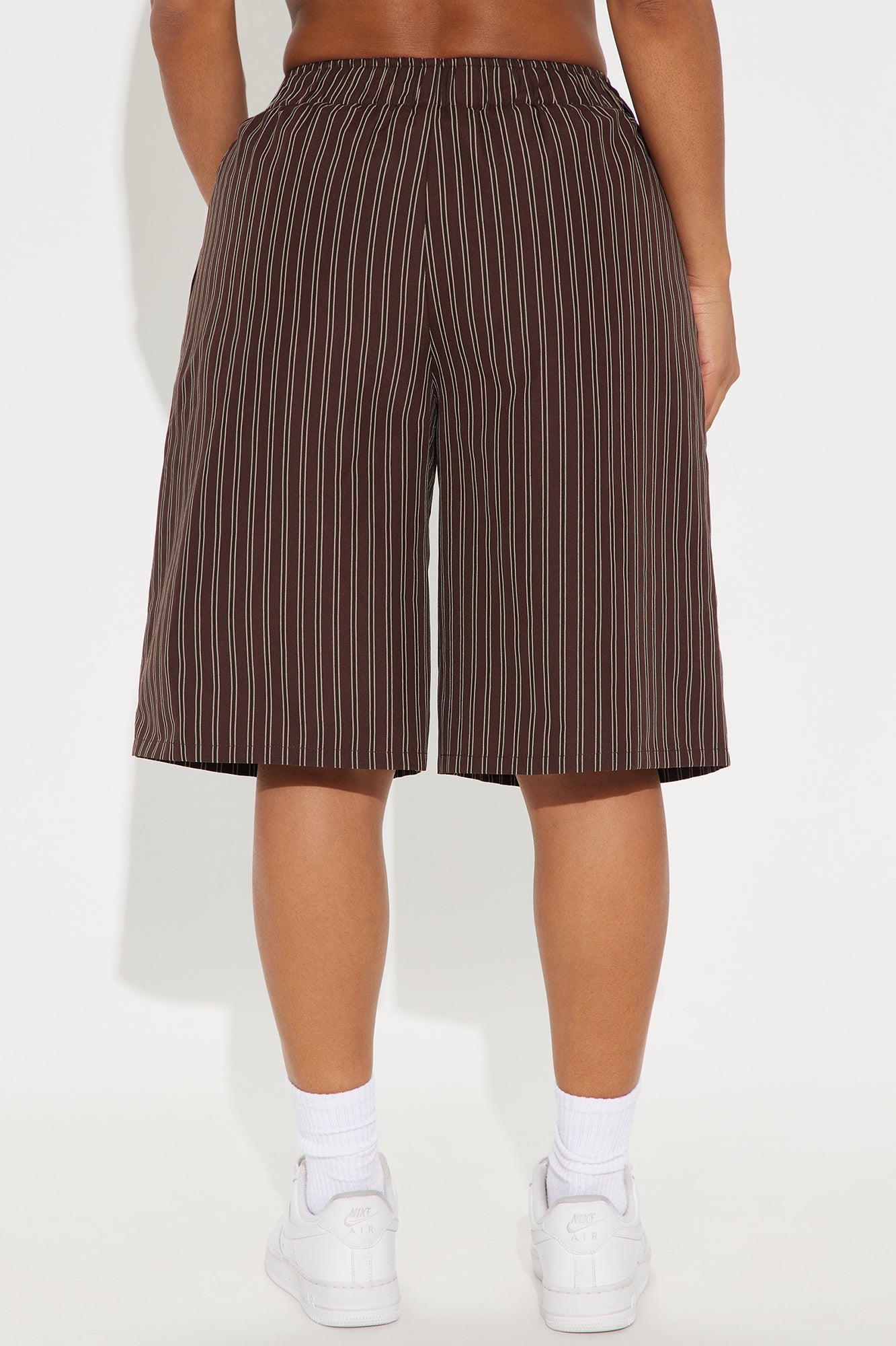 Aurora Striped Boxer Short - Chocolate