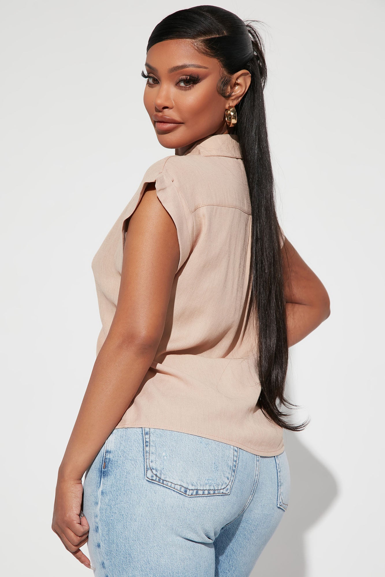 In Your Memories Linen Shirt - Taupe