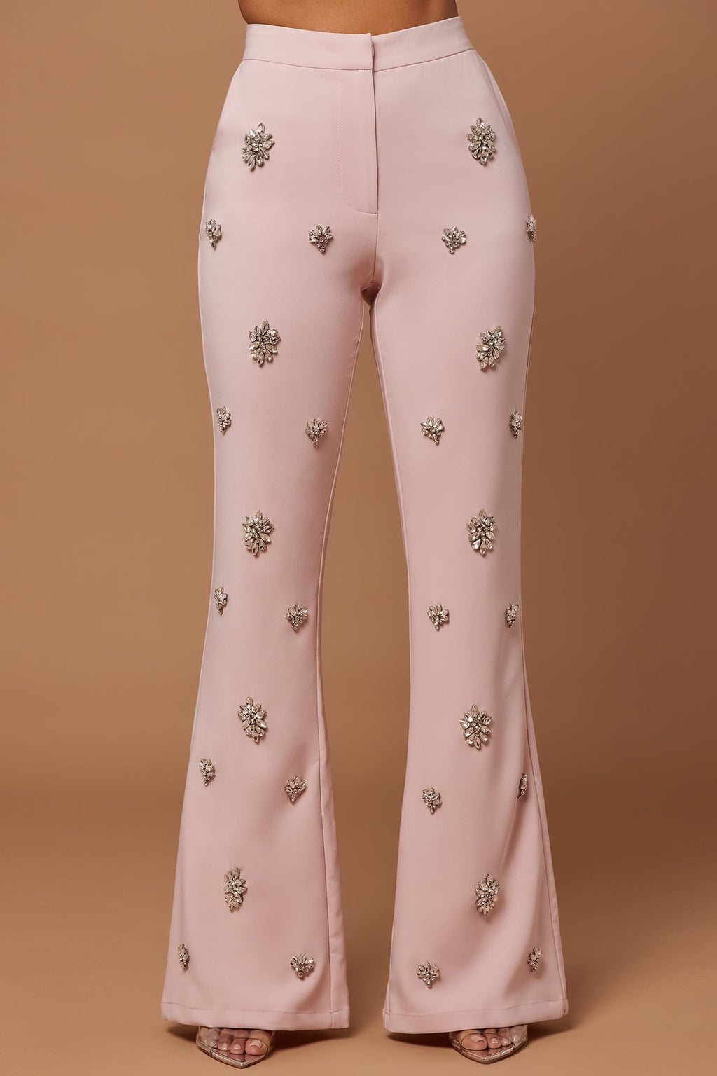 Verona Embellished Pant - Rose