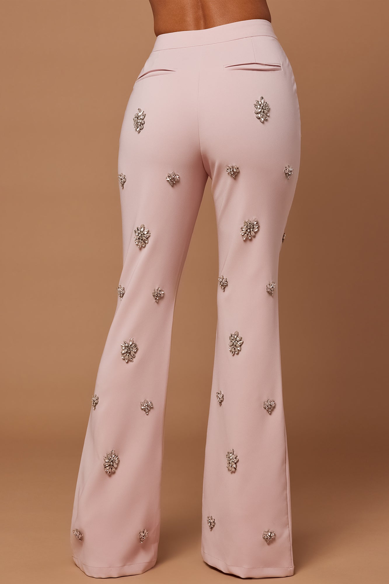 Verona Embellished Pant - Rose