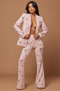 Verona Embellished Pant - Rose