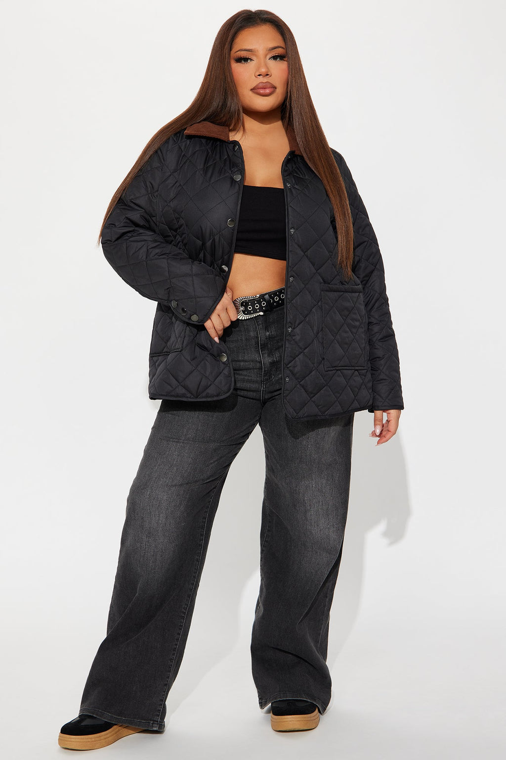 Jasmine Quilted Jacket - Black