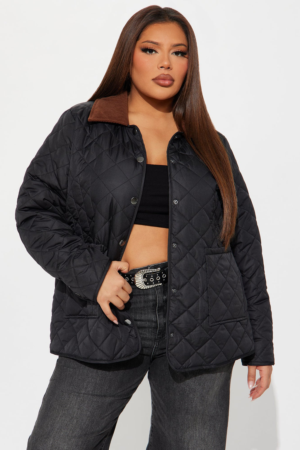 Jasmine Quilted Jacket - Black