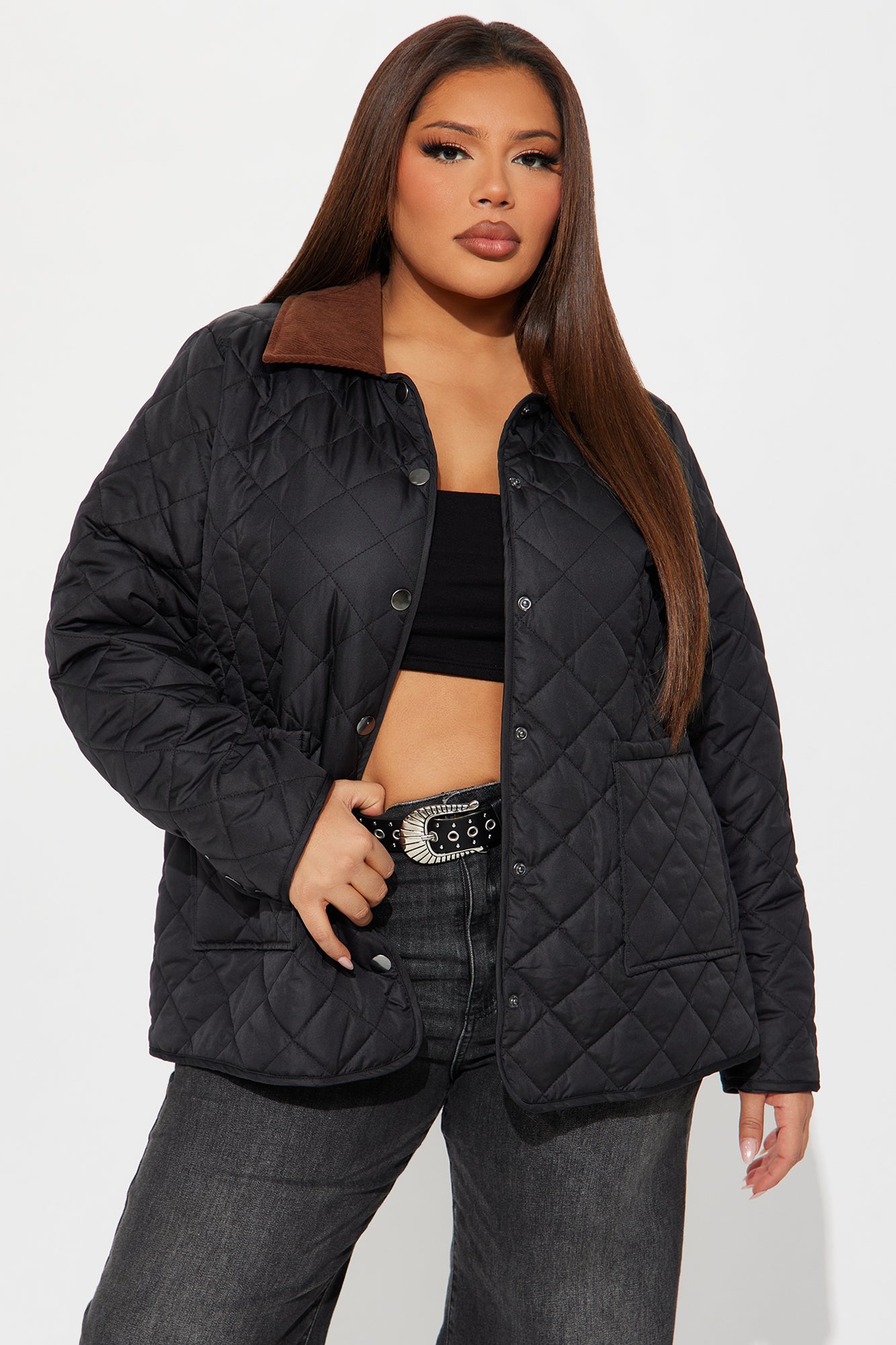 Jasmine Quilted Jacket - Black