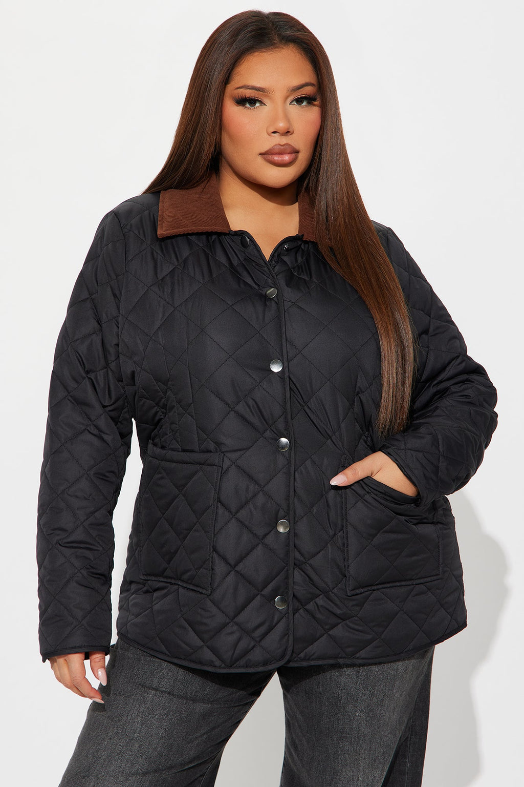 Jasmine Quilted Jacket - Black